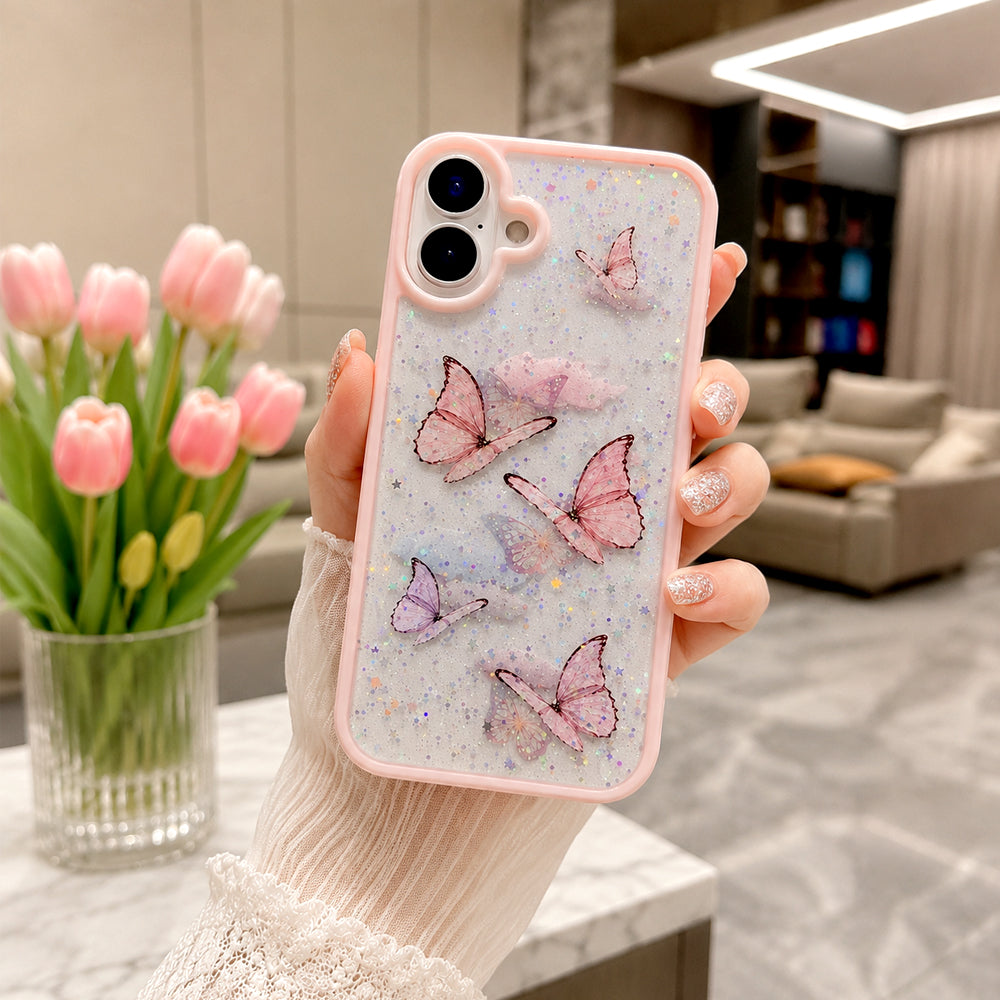 Glitter Butterfly Case